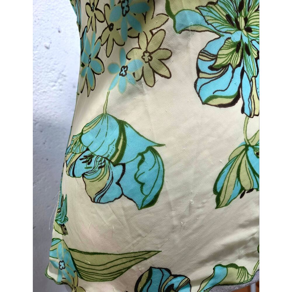 RAG Floral Tie-Back Blouse Small Made USA As-Is - Picture 6 of 9